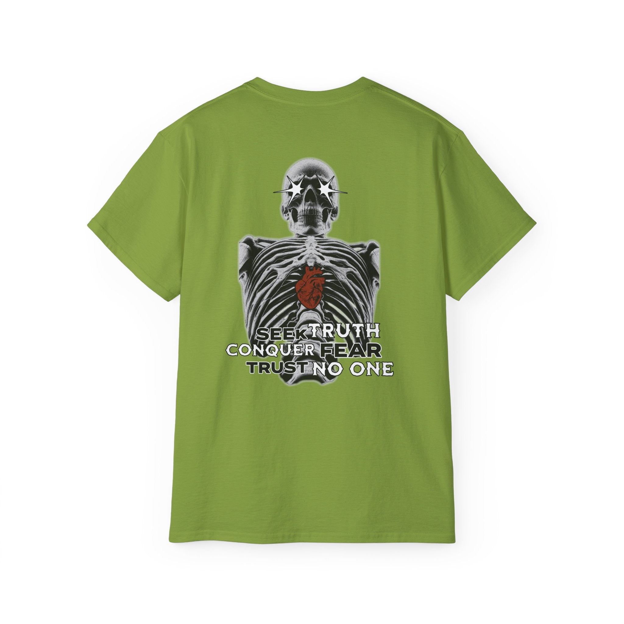 Exposed Heart - Unisex Cotton Tee (Back) - Damned Threads